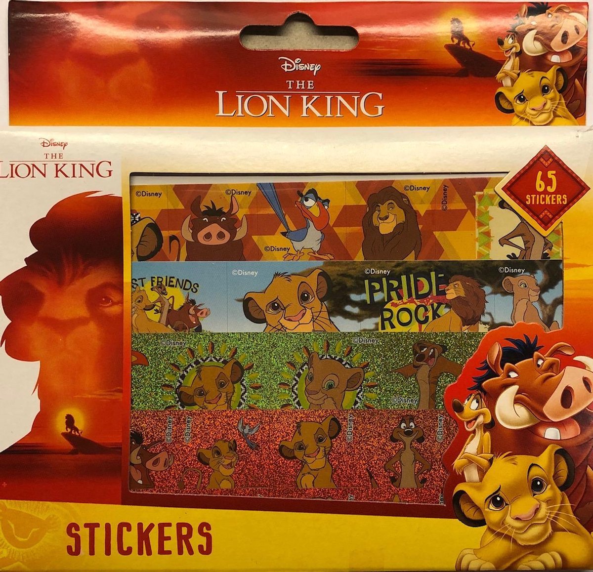 Disney THE LION KING met 65 stickers