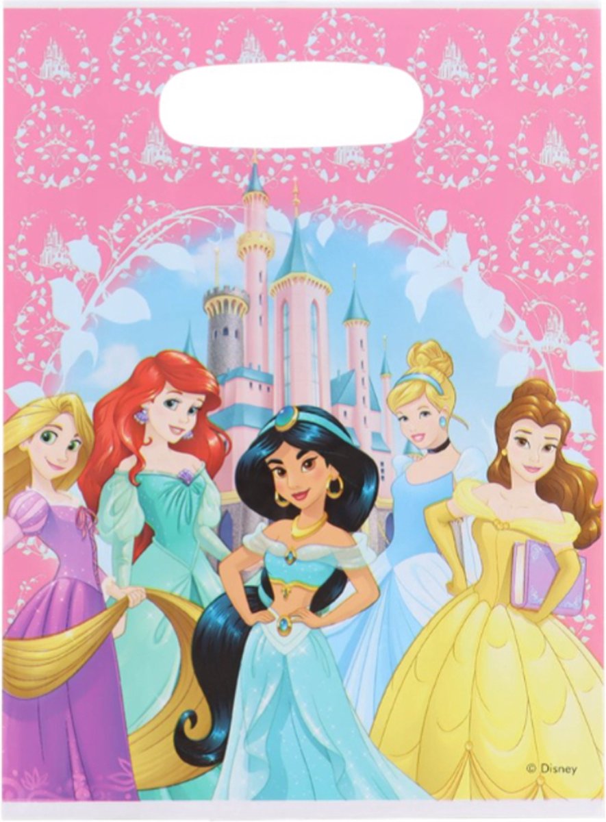 Disney Princess - Uitdeelzakjes - Prinsessen uitdeelzakjes - Uitdelen op school of thuis - Kinderfeestje - Verjaardag of jubileum - Party bags - Feestzakjes 30 stuks.