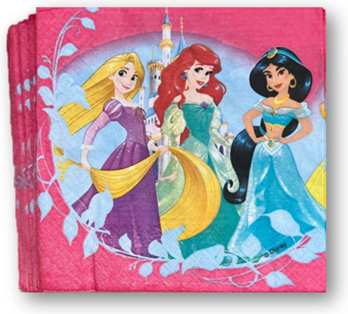 Disney Princess Servetten - Prinsessen Servetten - Voor thuis of ergens anders - Kinderfeestje - Verjaardag of jubileum - Party servetten - Feest servetten 30 stuks.