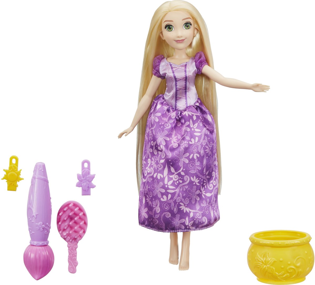 Disney Princess Stempel en Stijl Rapunzel - Pop - 26 cm