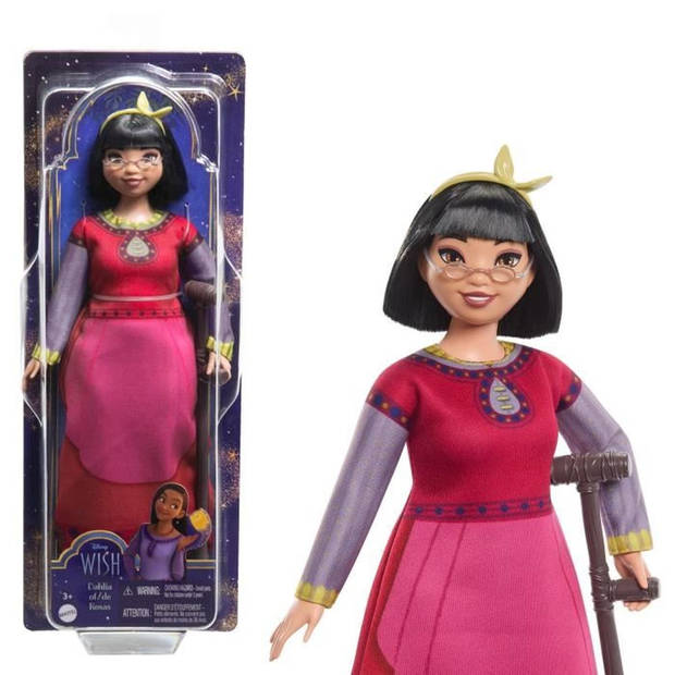 Disney-modepop - MATTEL - D-XIN DOLL - Rode jurk - 7 scharnierpunten