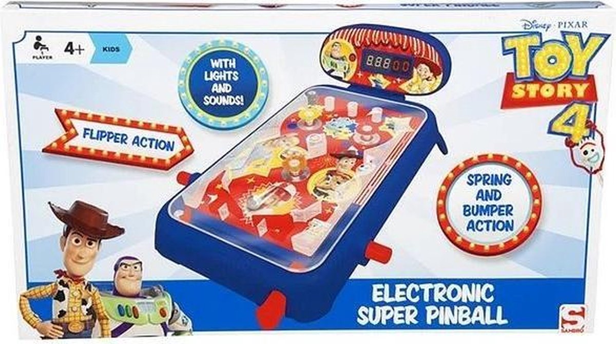 Disney Pixar Toy Story 4 Elektronisch super pinball met licht en geluid