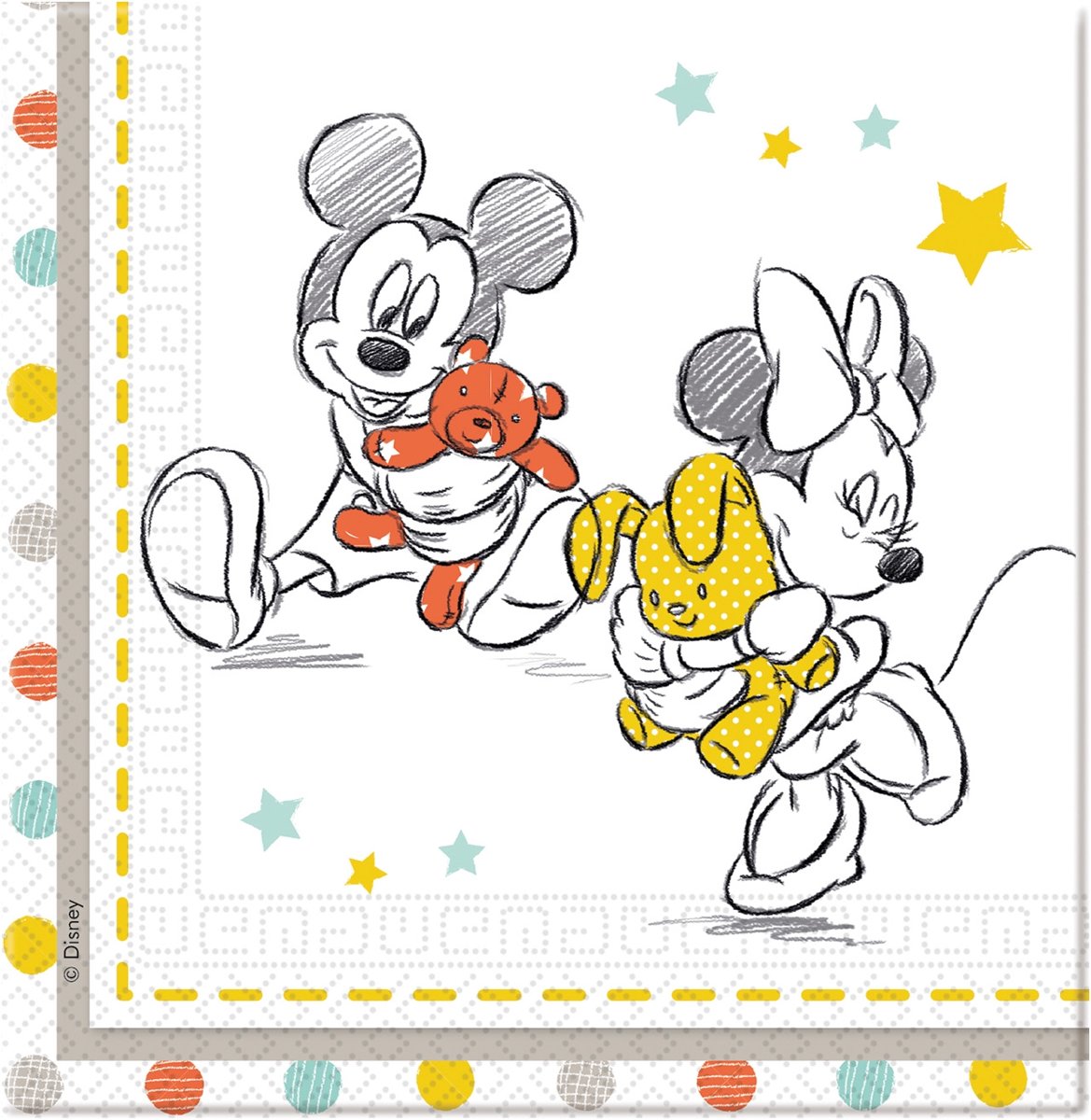 20   Baby™ kraamvisite servetten - Feestdecoratievoorwerp