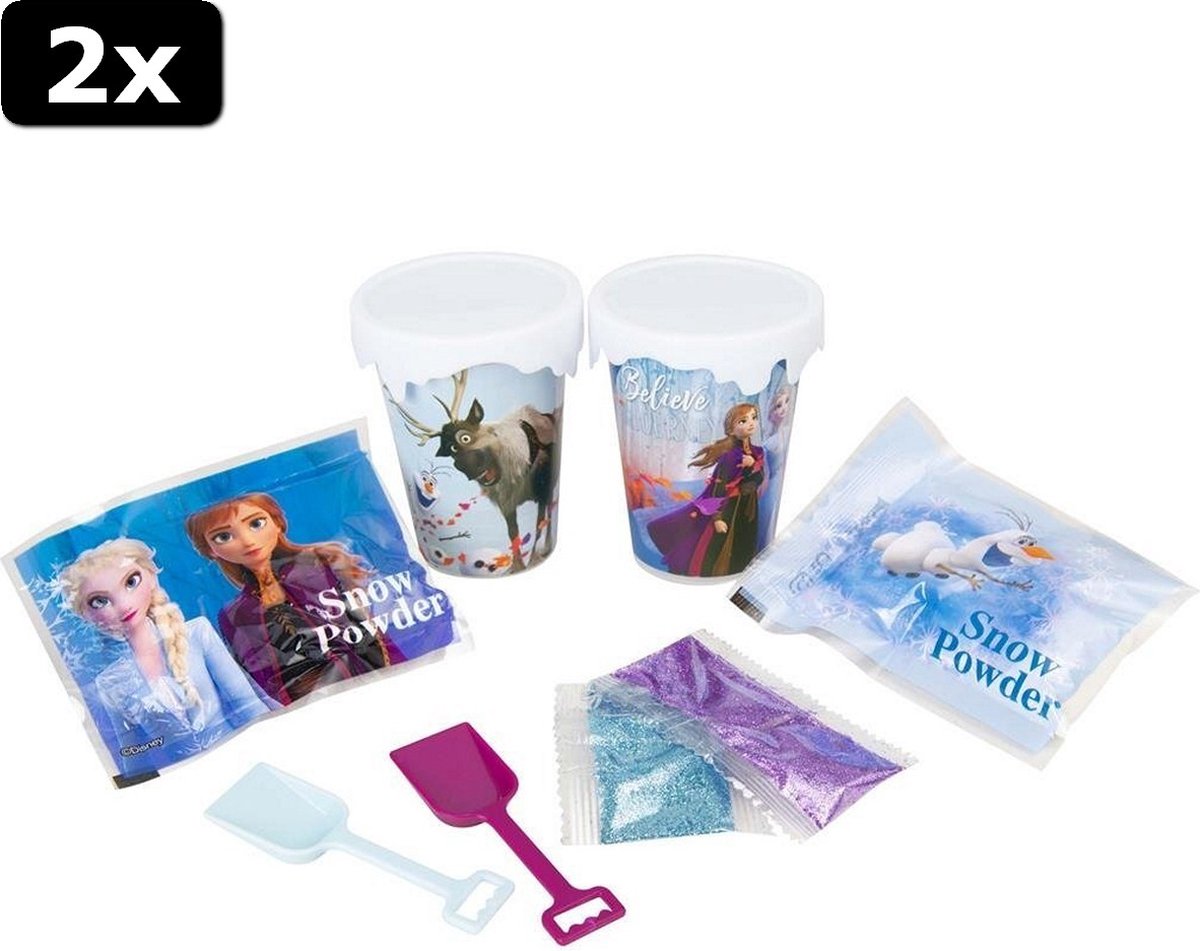 2x Disney Frozen 2 Maak Je Eigen Sneeuw Set