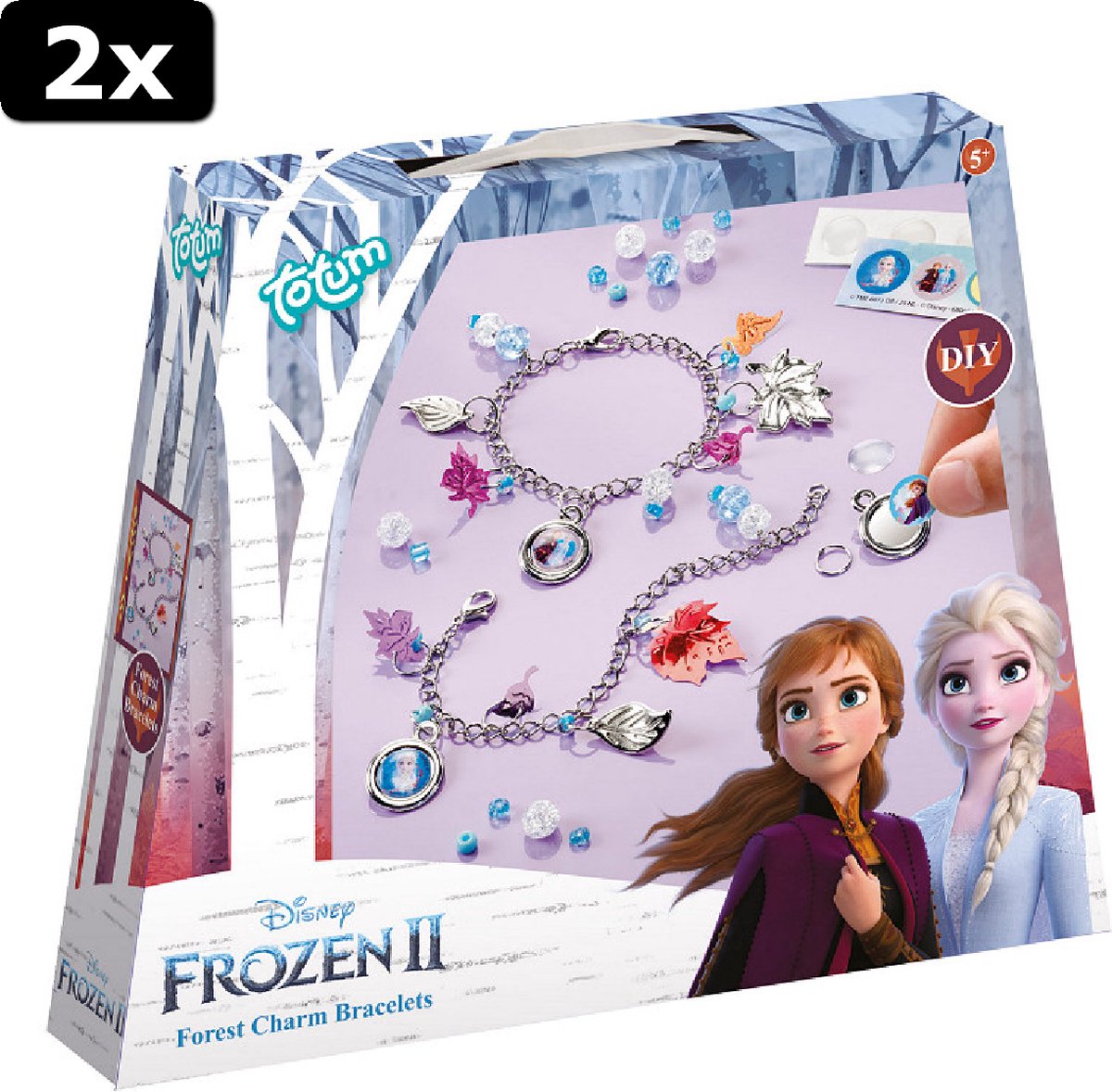 2x Totum Frozen 2 Forest Charm Armbanden