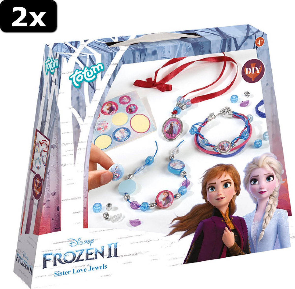 2x Totum Frozen 2 Sister Love Jewels