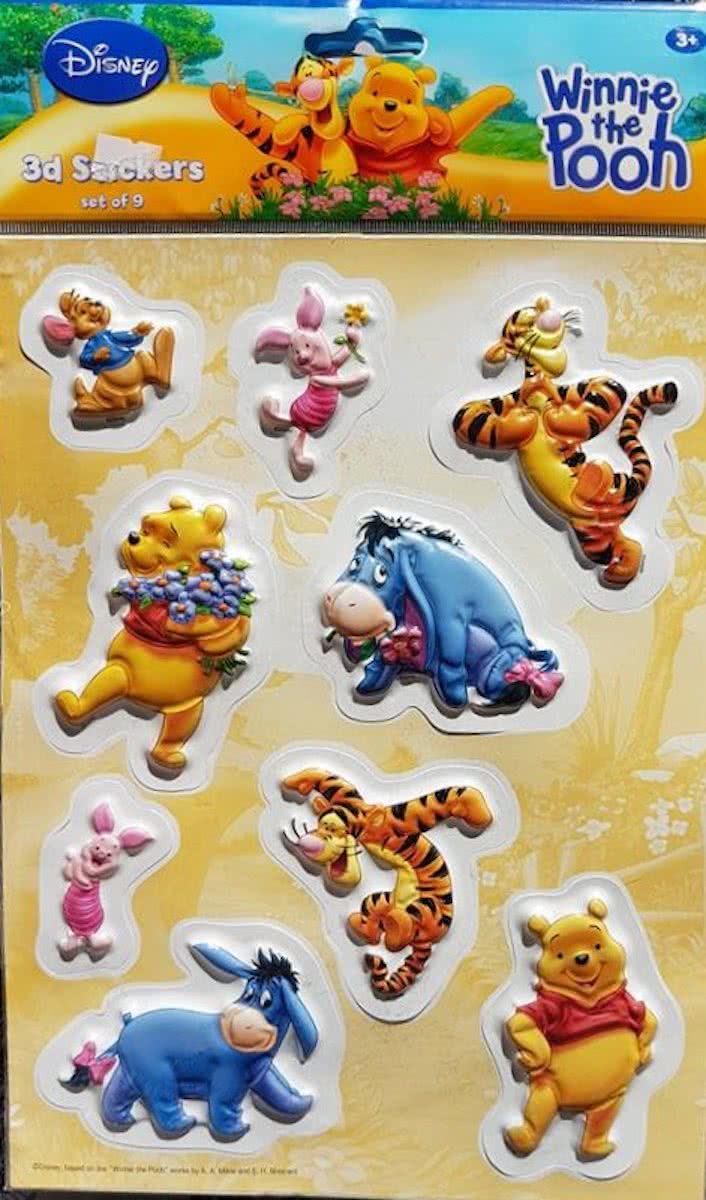 3 d Stickers Winnie the Pooh