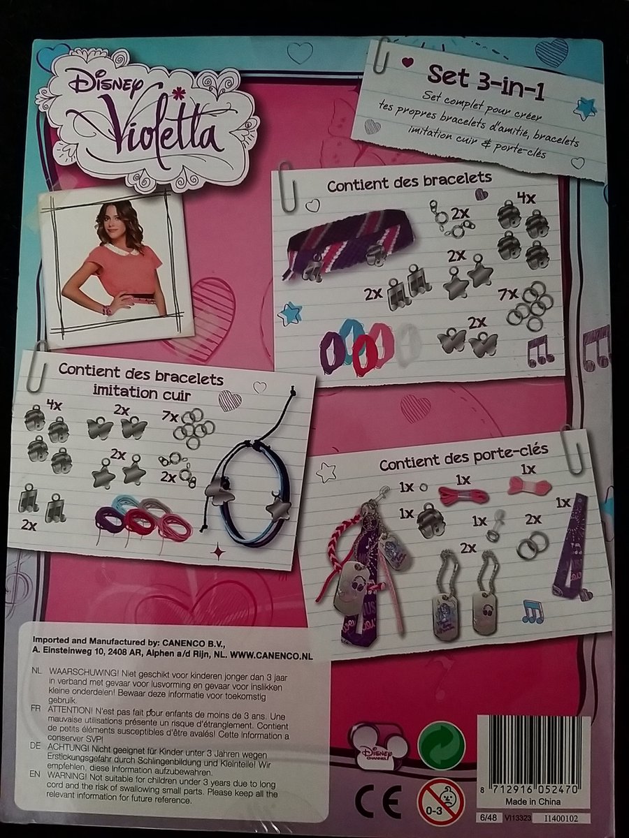 3 in 1 set armbanden maken -   Violetta