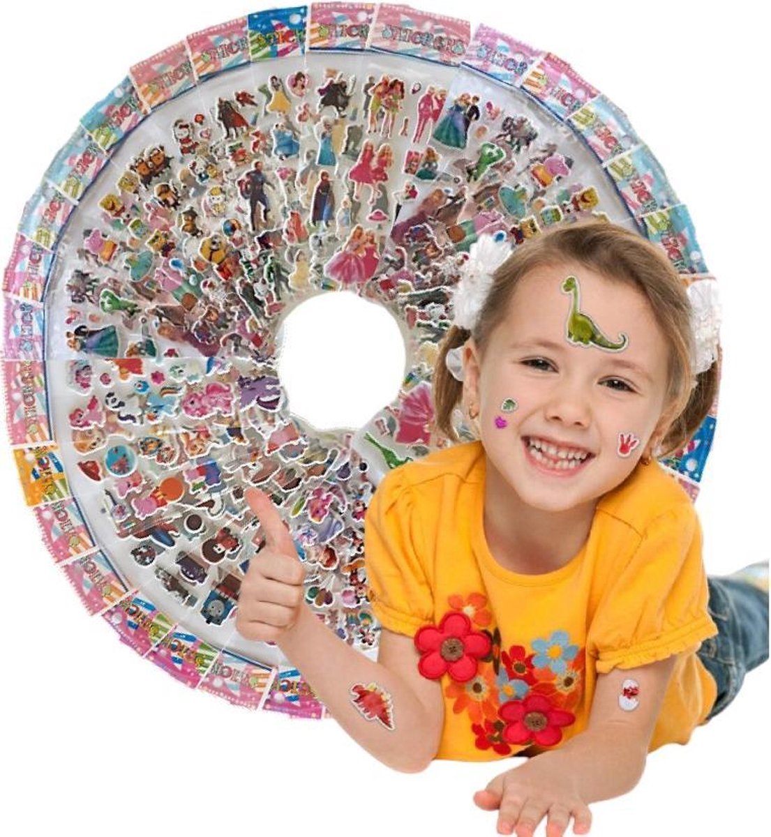 30 Vellen, ± 600 Stuks 3D Foam Stickers Kleurrijke Motivatie Beloning Vlij Stickers voor Kinderen & Sticker Liefhebbers van elke leeftijd – Verschillende thema’s, herkenbaar voor iedereen, Disney Figuren, Stipfiguren, Superhelden...