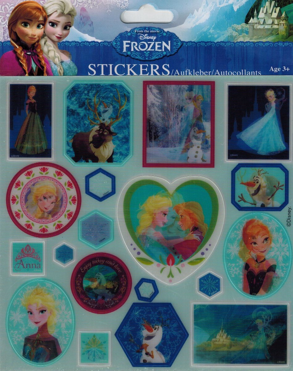 3d Stickers   Frozen