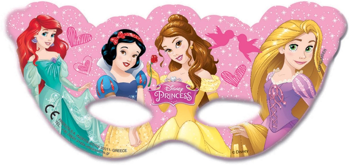 6   ™ prinsessen maskers - Feestdecoratievoorwerp