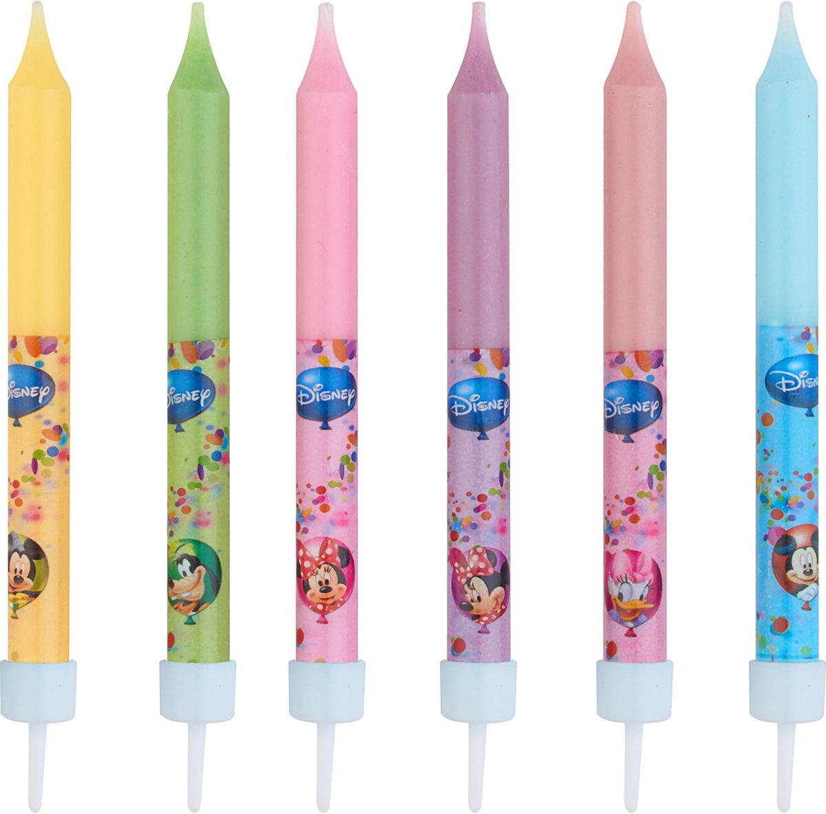 8 Mickey™ verjaardagskaarsen - Feestdecoratievoorwerp