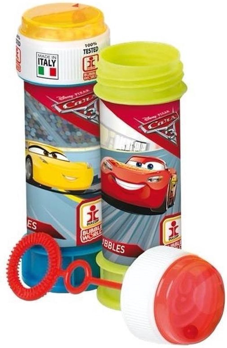 8x Bellenblaas Cars 60 ml speelgoed voor kinderen - Uitdeelspeelgoed/weggevertjes