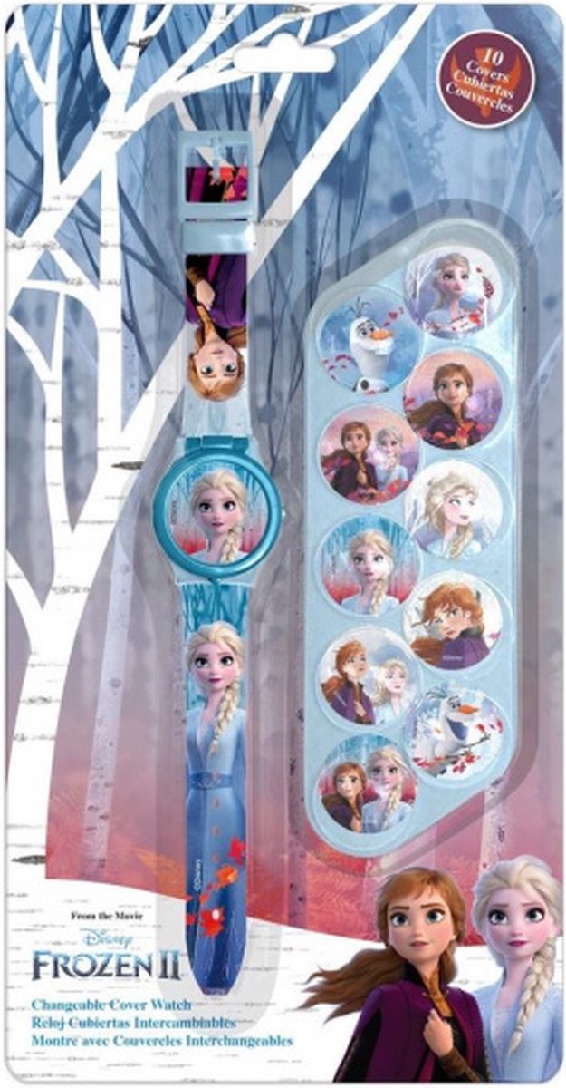 ApolloX knutselset horloge Frozen 29 cm rubber blauw 10-delig