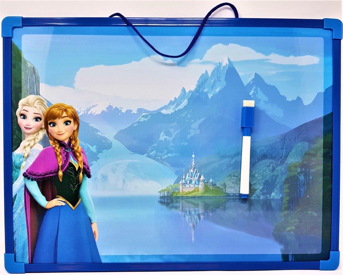 Cadeau tip: Disney Memobord Frozen Meisjes 40 X 30 Cm Blauw 2-delig - Kinderen - Decoratie