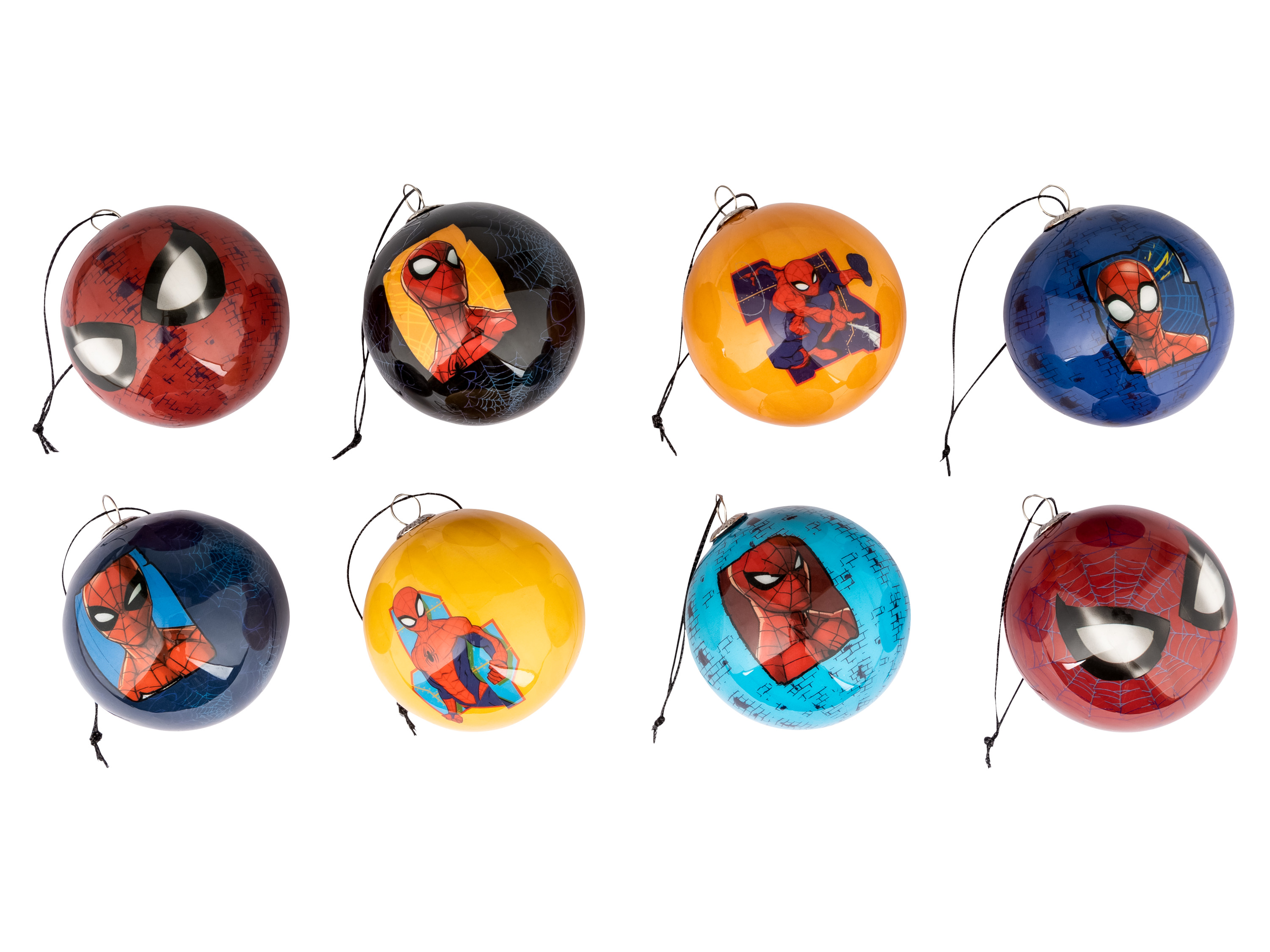 DISNEY 8 Kerstballen (Spider Man)
