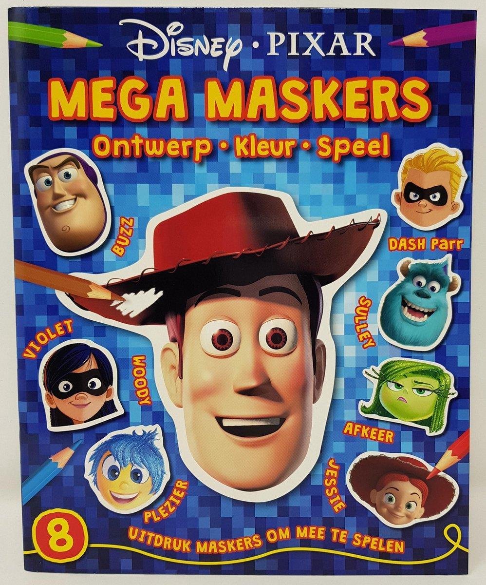 DISNEY PIXAR MEGA MASKERS ONTWERP en kleur je eigen masker