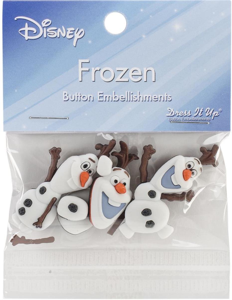   - Frozen 2 -  Dress It Up Licensed buttons - 4 stuks