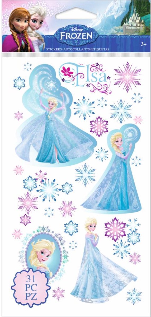 Disney -  Frozen Elsa & Snowflakes Stickers - 31 stuks