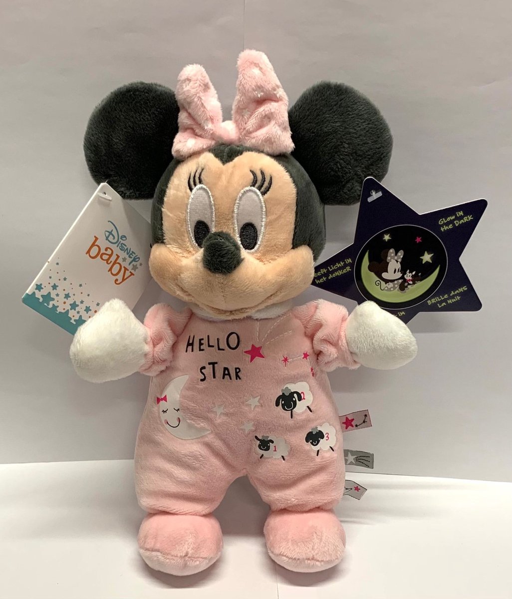 Disney - Minnie Mouse knuffel in Pyjama - 25 cm - Pluche - Babyknuffel