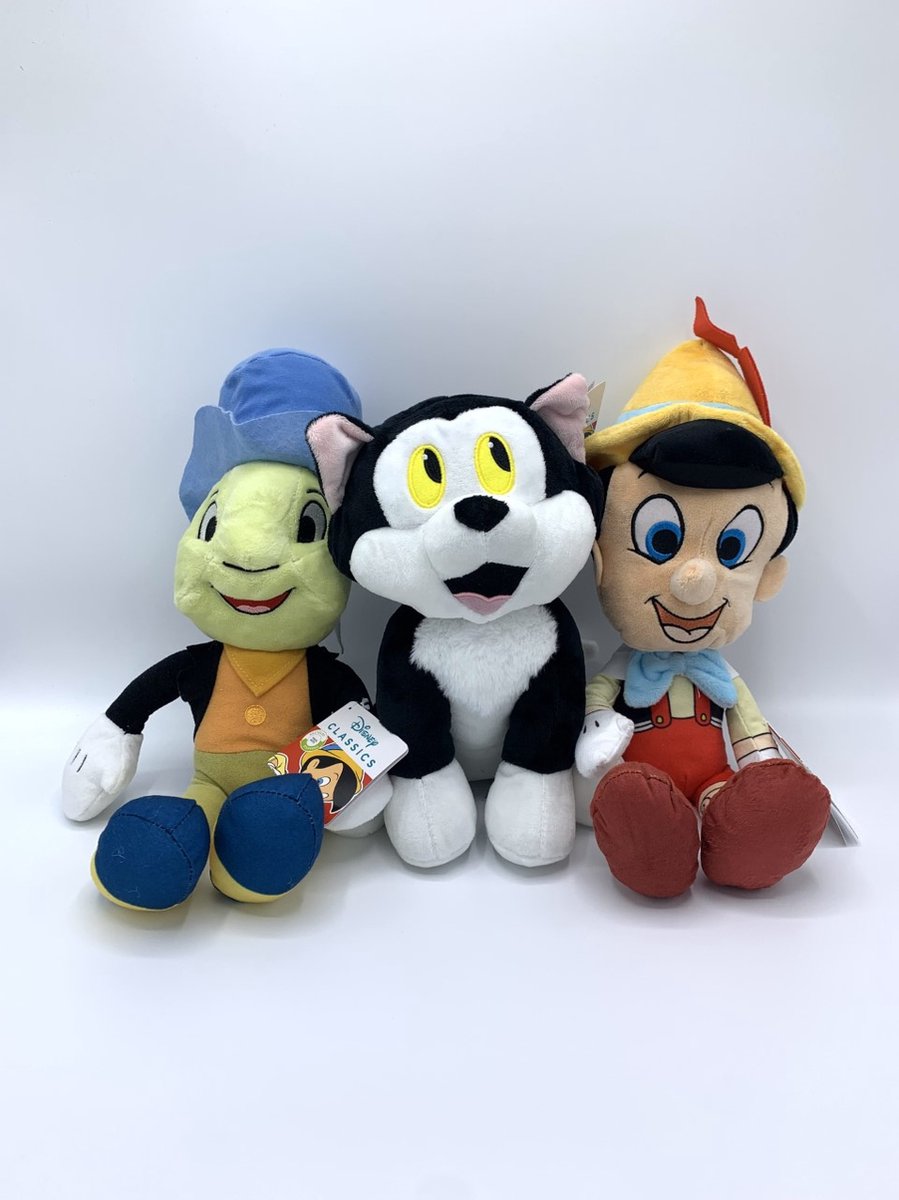 Disney - Pinokkio knuffelset van 3 - 30 cm - Pluche