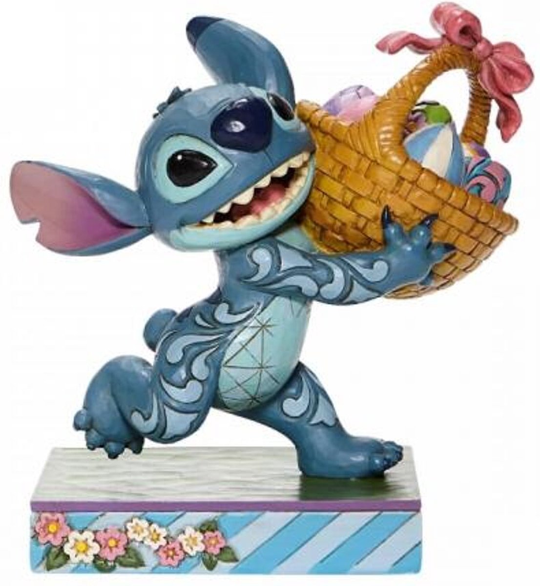 Disney - Traditions - Stitch with Easter Basket 14.5x9.5x14cm