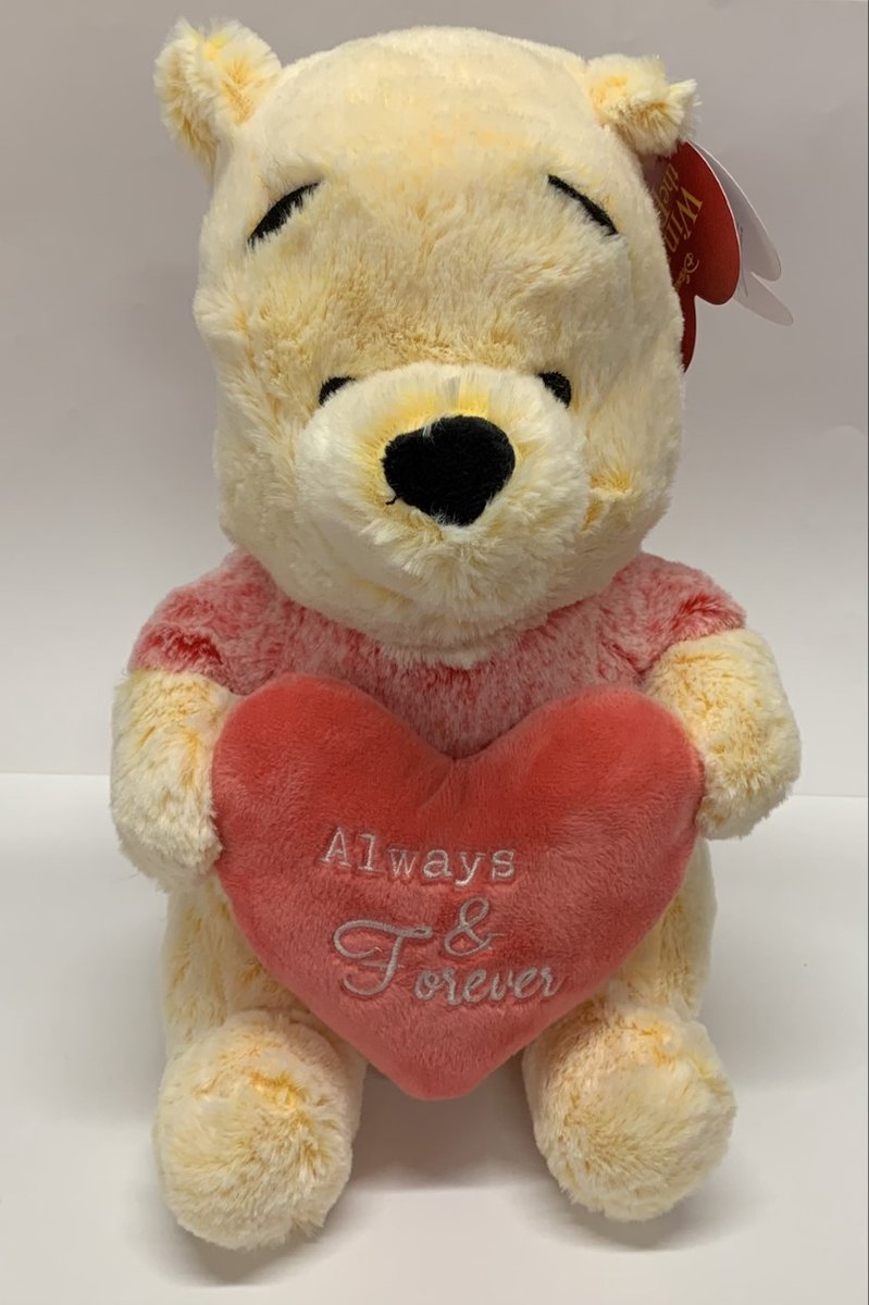   - Winnie the Pooh knuffel - 27 cm - Winnie de Poeh met Hart knuffel