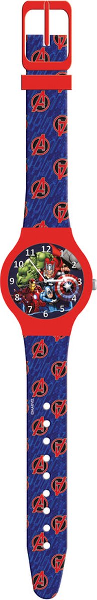 Disney Avengers Horloge Junior Siliconen Rood/blauw