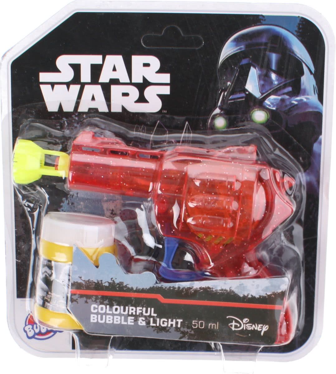 Disney Bellenblaaspistool Met Sop Star Wars 15,5 Cm Rood