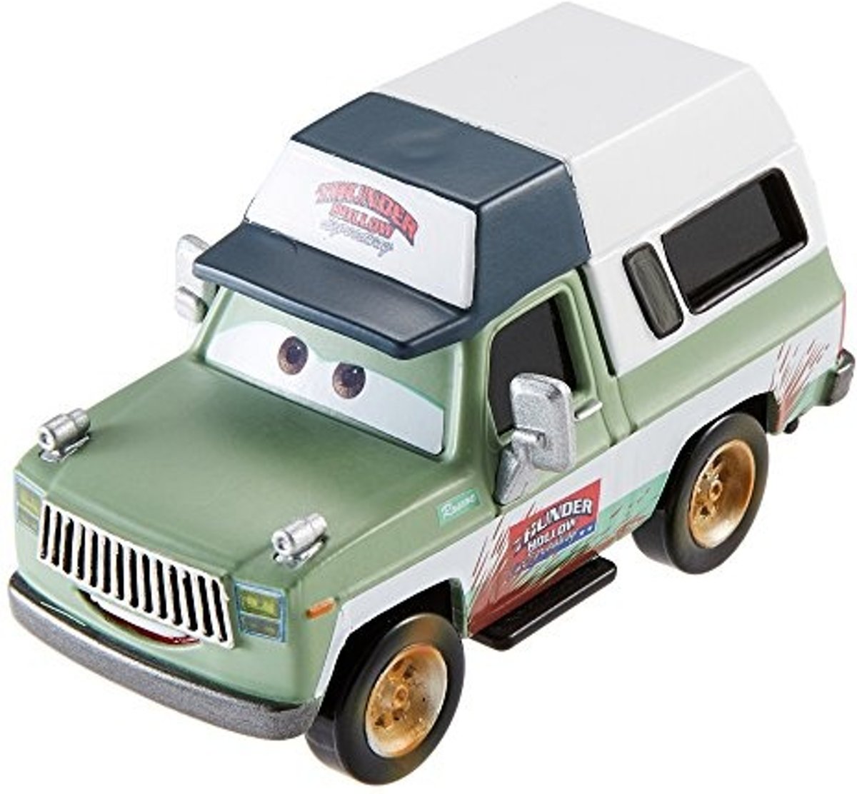 Disney Cars 3 Landrover Roscoe 8 Cm Groen/beige