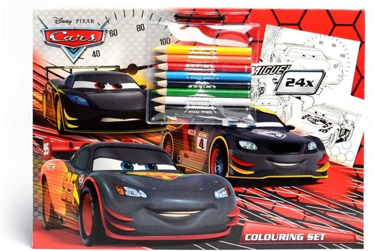 Disney Cars Kleurblok Met Acht Potloden CA16303