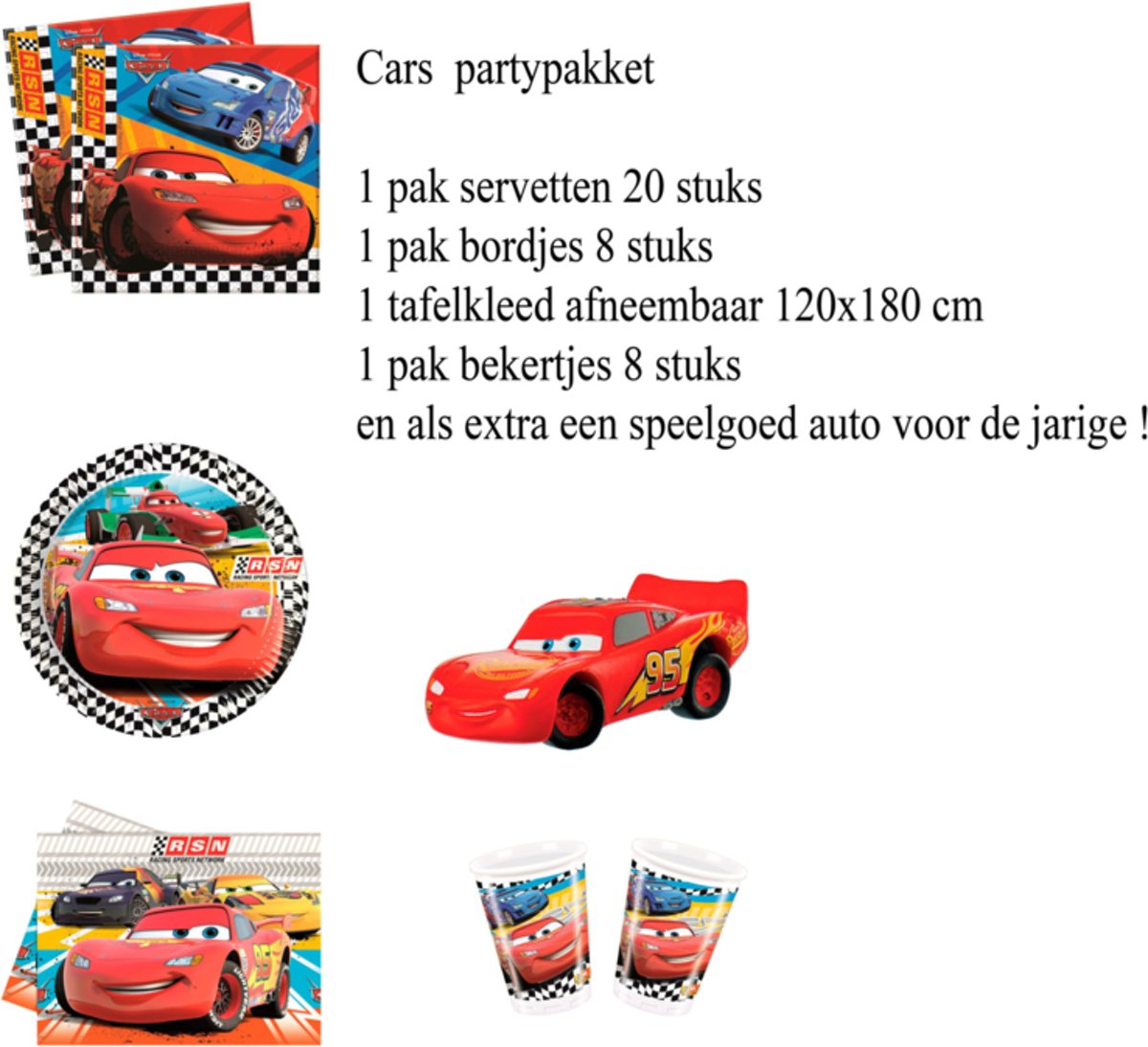 Disney Cars thema kinderfeest pakket