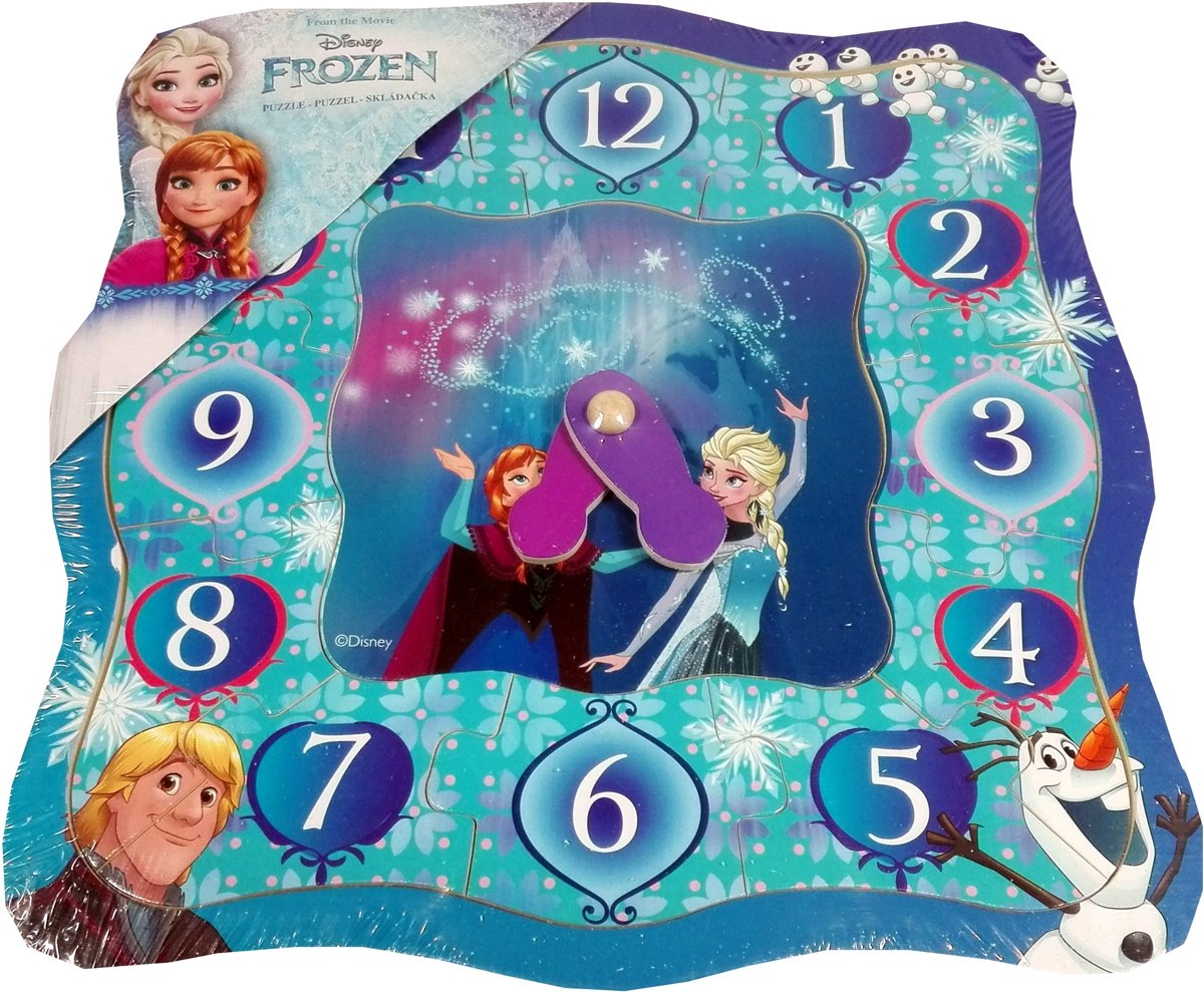 Disney Frozen houten puzzel klok