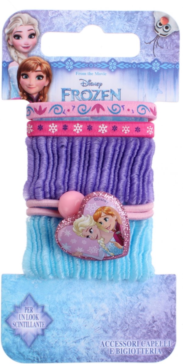 Disney Haarelastiekjes Frozen 5-delig Roze