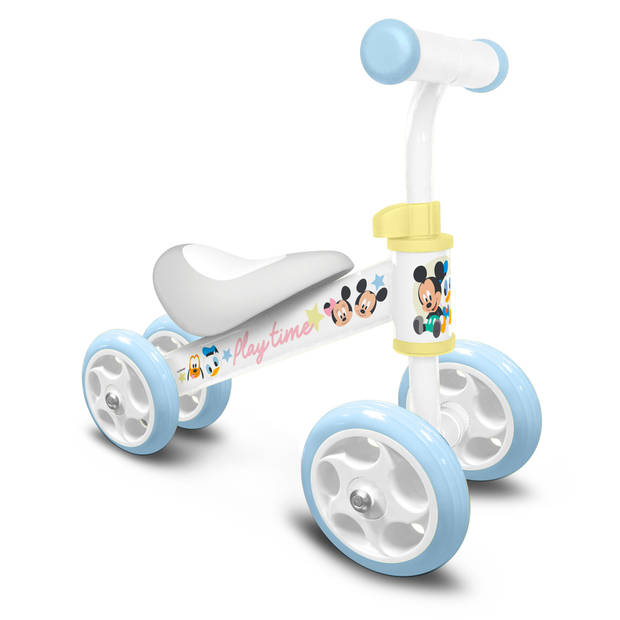   Loopfiets met 4 wielen Play Time Mickey Loopfiets met 4 wielen Junior Wit/Lichtblauw