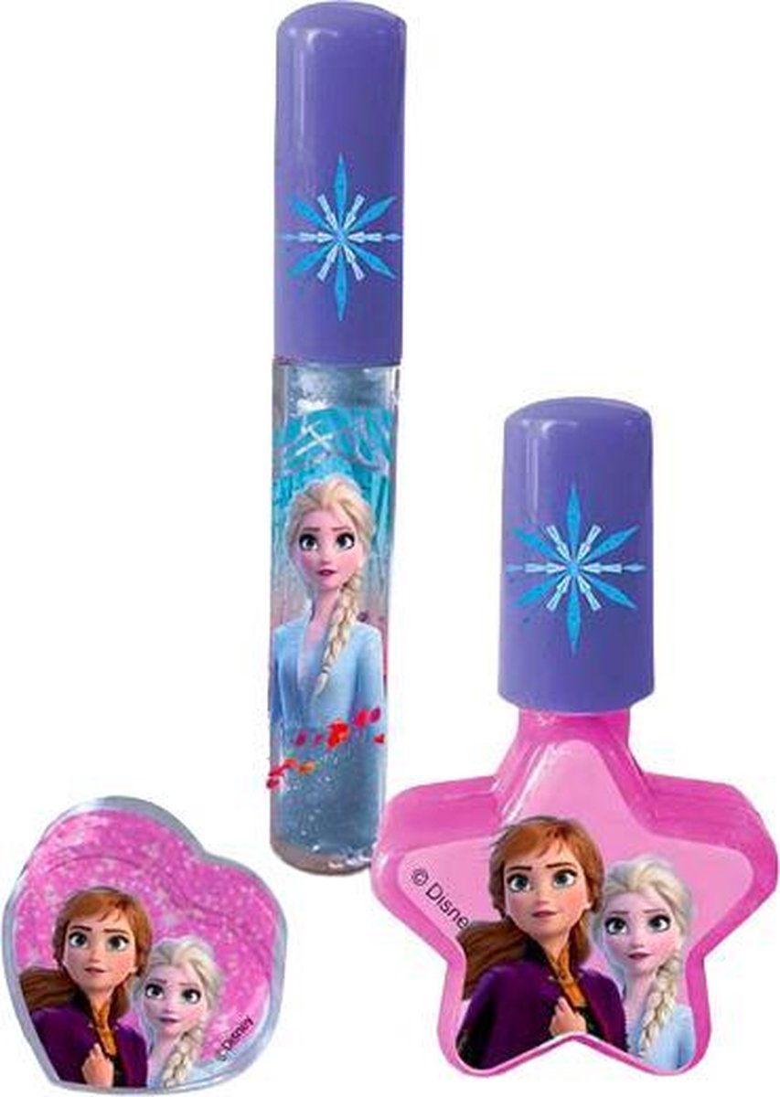 Disney Make-upset Frozen Meisjes Paars/roze 3-delig