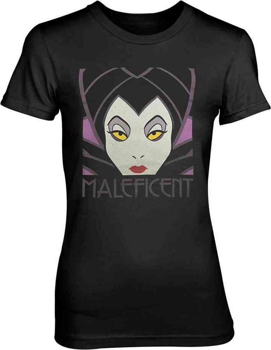   Maleficent Dames Tshirt -S- Zwart