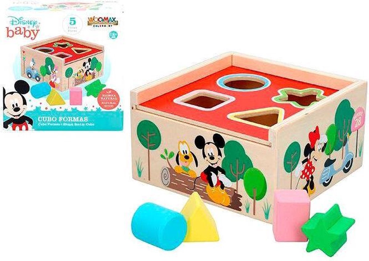   Mickey Minnie: duurzame houten speelblokken