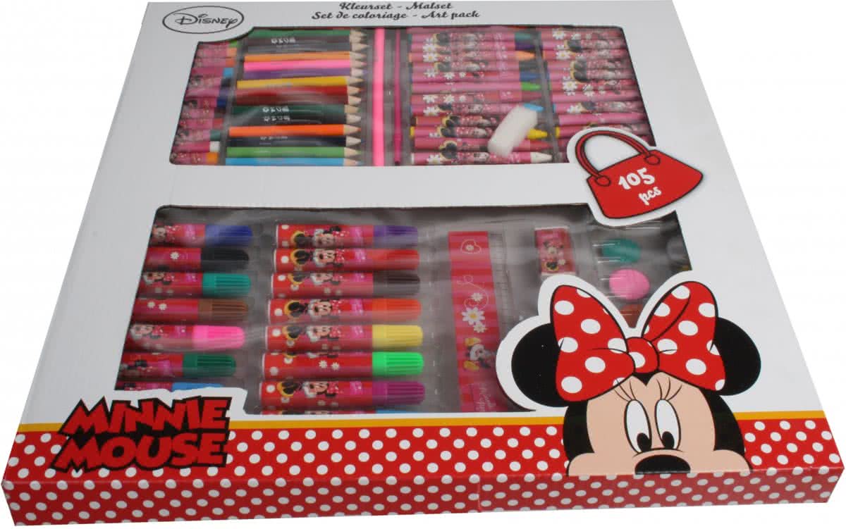 Disney Minnie Mouse Kleurset 105-delig In Vensterdoos