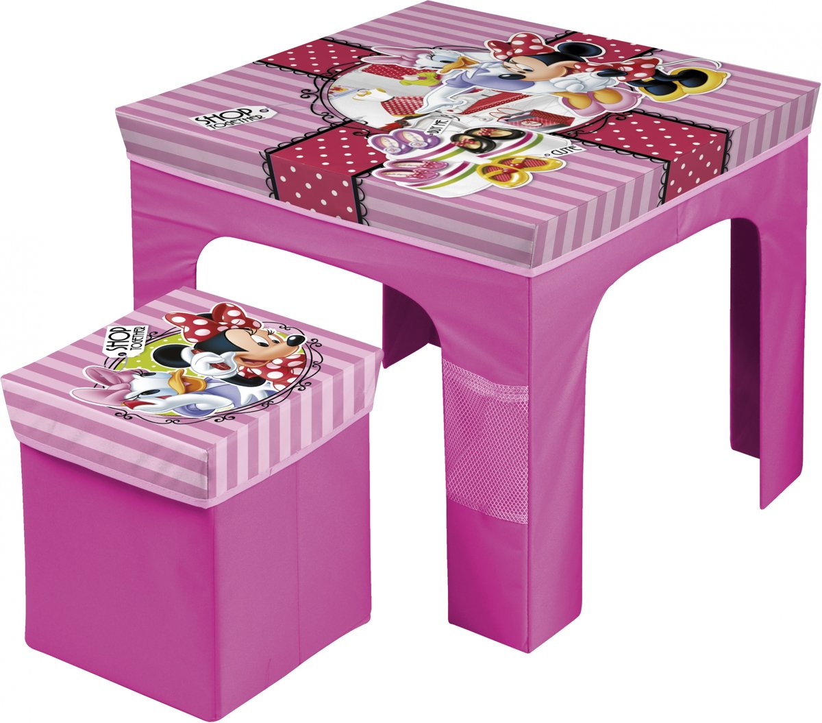 Disney Minnie Mouse Opvouwbare Tafel En Stoelen Blauw