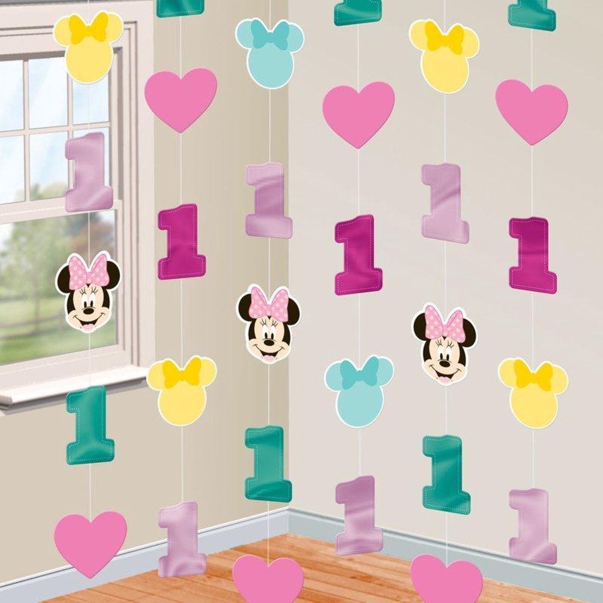 Disney Minnie Mouse draaislingers 1e verjaardag