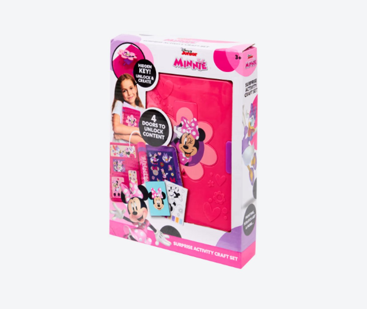   Minnie Surprise Knutselset – 33-delig – Creatieve Knutselbox voor Kinderen met Stickers, Papier & Accessoires