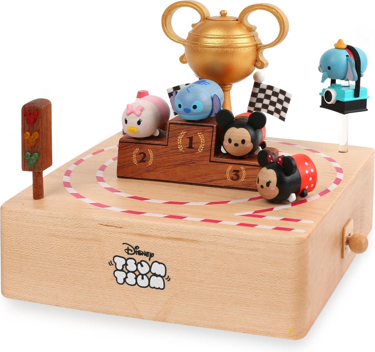 Disney Muziekdoos Tsumtsum Wooderful Life Junior 14 Cm Hout