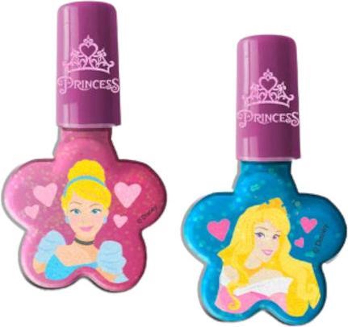 Disney Nagellak Princess Meisjes Blauw/roze 2-delig