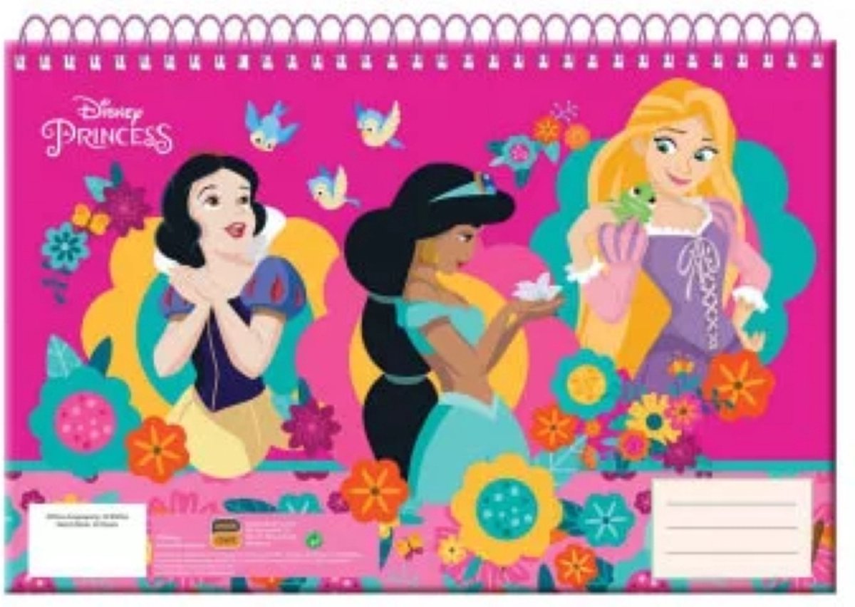   Princess - A4 - Spiraal - schetsboek - 30 paginas - tekenblok