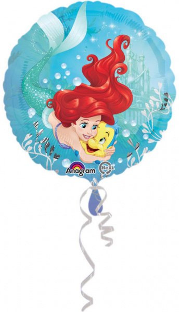   Princess Ariel folieballon ø 43 cm.