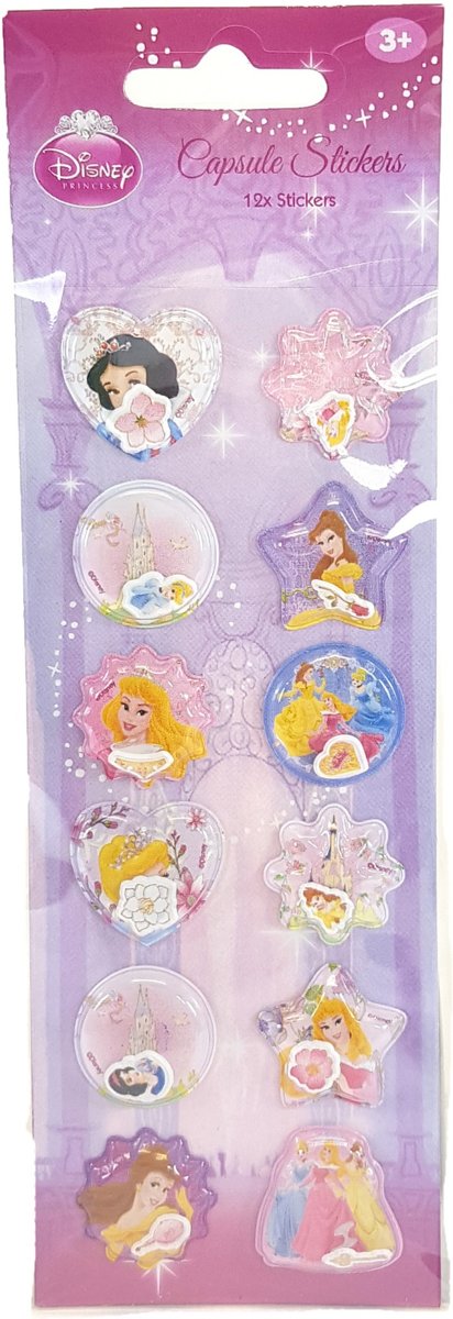   Princess Capsule stickers 12x per vel