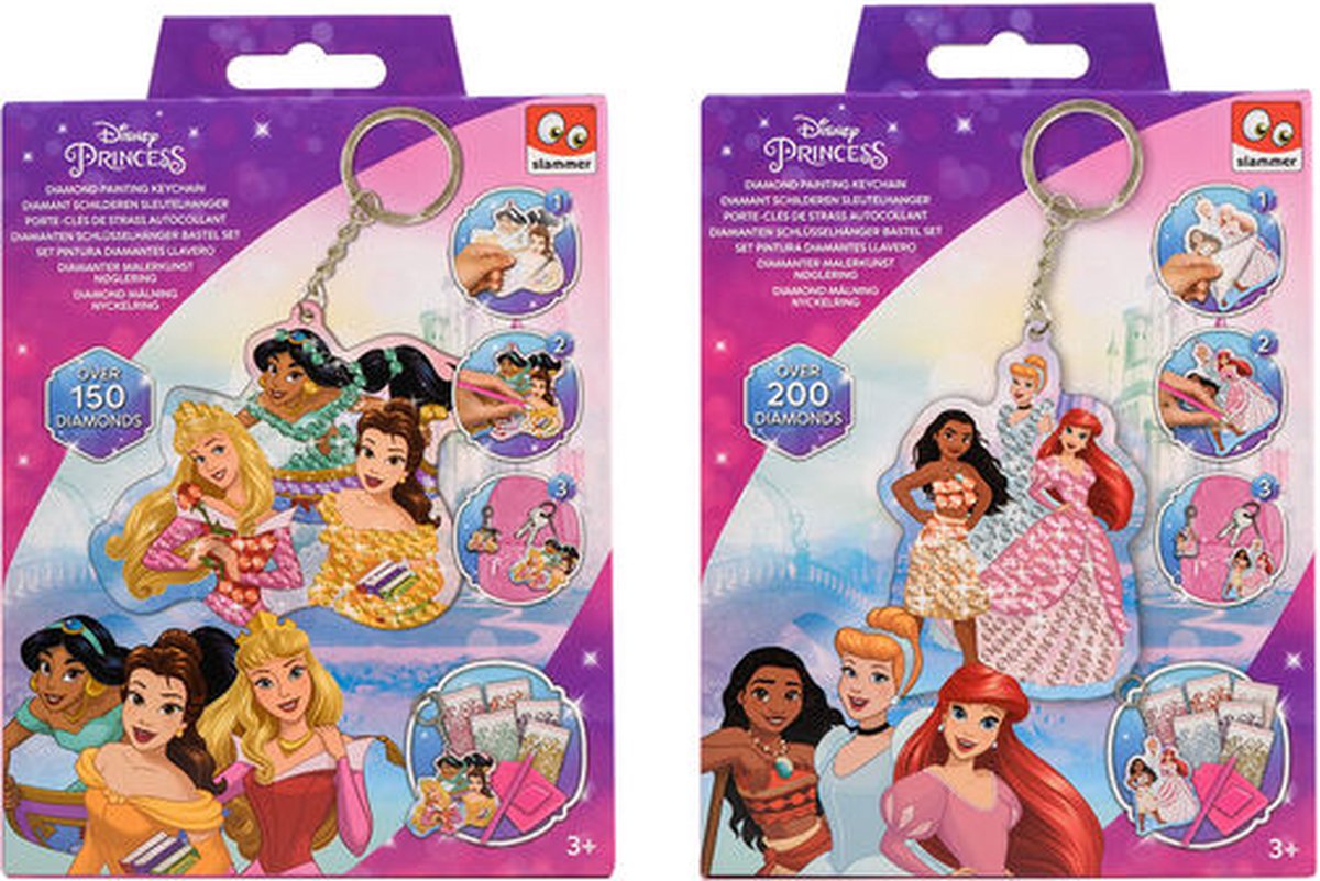 Disney Princess Diamond painting sleutelhanger assorti