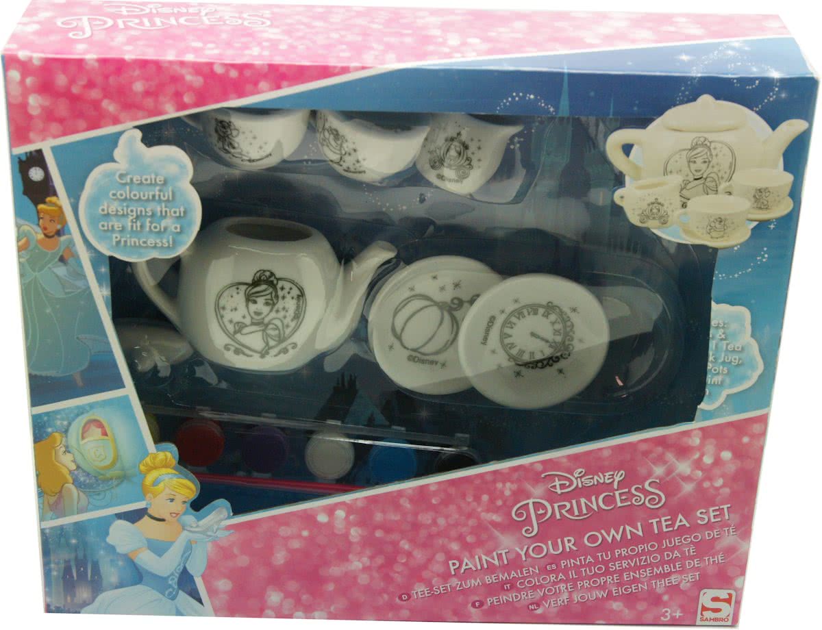 Disney Princess Thee set - verf jouw eigen thee set