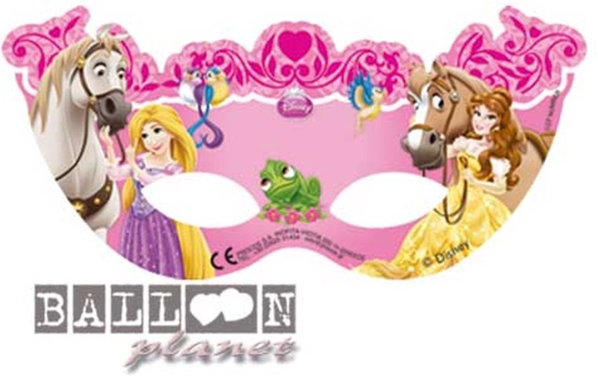   Prinsessen - 6 Papieren Maskers